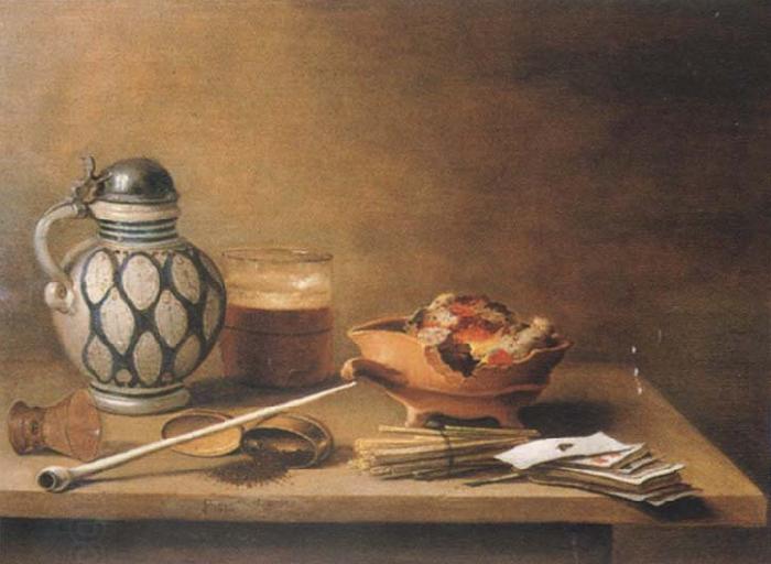 Pieter Claesz Style life with stein China oil painting art